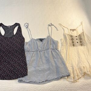 Geniune Y2K Cami & Tanks from 2000’s Set of 3 EUC Silk